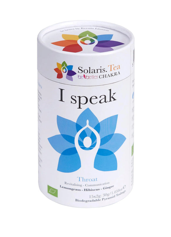 En 30 g bøtte med I speak te fra Solaris