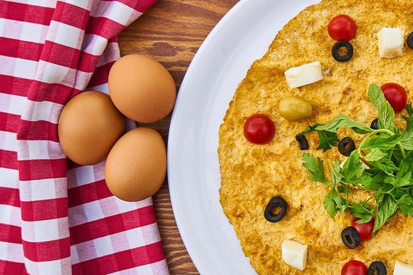 Low FODMAP  Omelet med feta og oliven