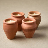 Handmade Terracotta candles - Vishal Box of 4 - Bivokslys