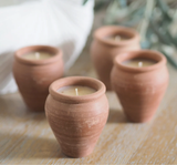 Handmade Terracotta candles - Vishal Box of 4 - Bivokslys
