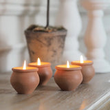 Handmade Terracotta Candles - Murgan Box of 4 - Bivokslys