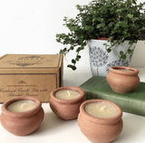 Handmade Terracotta Candles - Murgan Box of 4 - Bivokslys