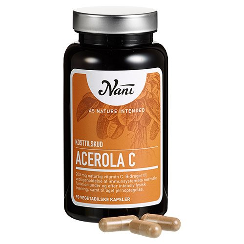 Acerola C-vitamin - Nani 90 kapsler