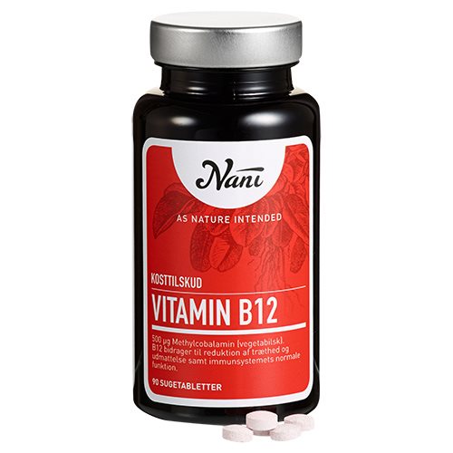 B12 vitamin Nan- 90 sugetabletter