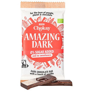 Chokoladebar. Chokay Bar Amazing Dark Ø. Mørk chokolade og skøn vanilje.