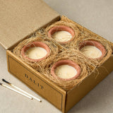 Handmade Terracotta Candles - Murgan Box of 4 - Bivokslys