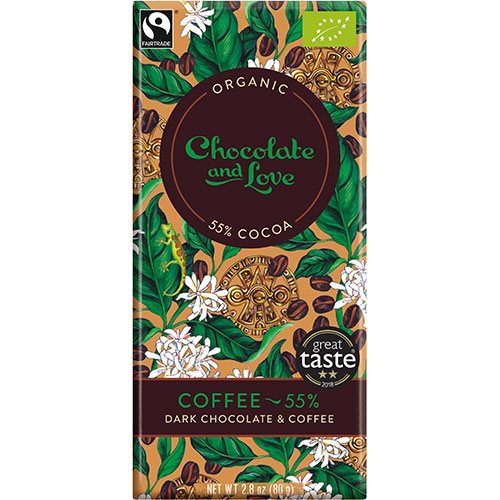 Chokolade Coffee 55% Ø- 80 gram