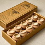 Handmade Terracotta Beeswax Tea Light Candles - Bivokslys