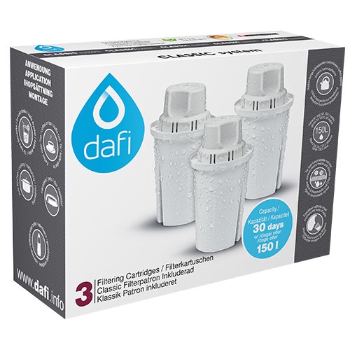 Filterpatroner 3-pack Dafi til vandkande