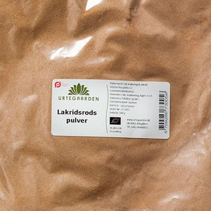 1 pose Lakridsrodspulver Ø fra Urtegaarden 0,15 Kg