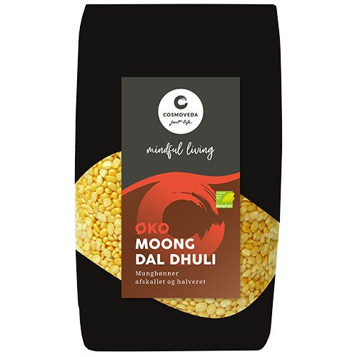 Mungbønner afskallede Ø. 500 gram. Fra Indien