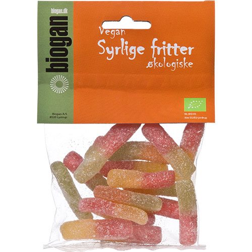 Syrlige fritter vingummi ø- 0.075g