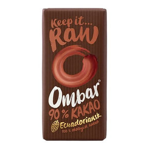 En bar Økologisk Raw chokolade 90% fra Ombar