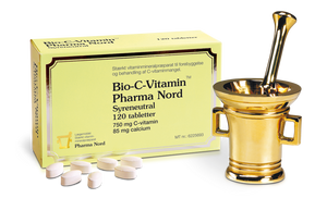 En æske Bio-C syreneutral Vitamin fra Pharma Nord