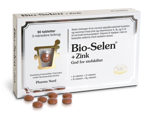 En æske Bio-Selen + Zink fra Pharma Nord