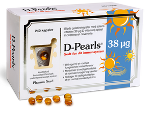 En æske D-Pearls i 38 mcg fra Pharma Nord