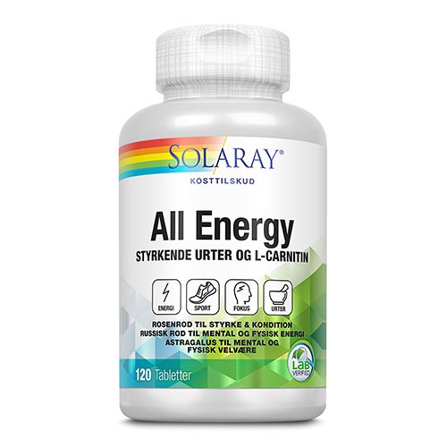 Solaray • All Energy - 120 tabletter