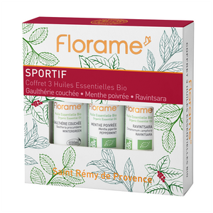 En pakke Sport æteriske olie blanding fra Florame