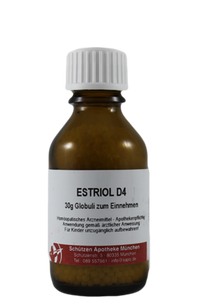 En flaske Estriol D4 fra Schützen Apotheke München