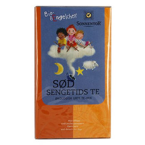 En æske med 20 breve Økologisk sød Sengetids te til børn fra Sonnentor