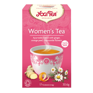 En æske med 17 breve Økologisk Women's te fra Yogi Tea